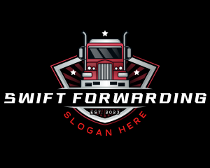 Truck Forwarding Vehicle logo design