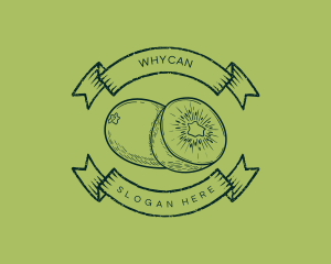 Kiwi Fruit Badge Logo