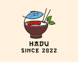 Tuna - Fish Rice Bowl Food logo design