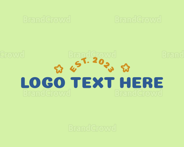 Cute Childish Wordmark Logo