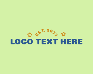 Playground - Cute Childish Wordmark logo design