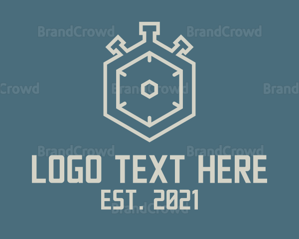 Hexagon Stopwatch Timer Logo