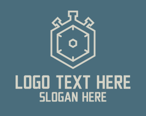 Hexagon Stopwatch Timer Logo