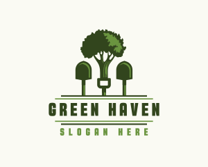 Shovel Tree Landscaping logo design