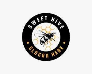 Honeycomb - Bee Honeycomb Apiary logo design