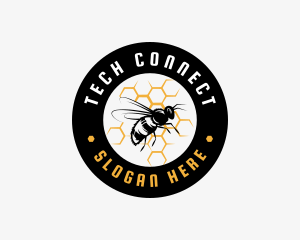 Apothecary - Bee Honeycomb Apiary logo design