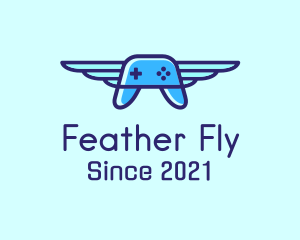 Flying Game Controller logo design