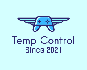 Flying Game Controller logo design