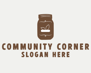 Local - Brown Hipster Jar logo design