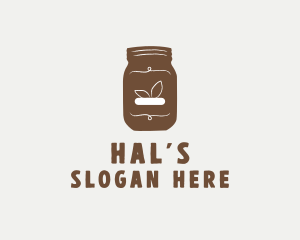 Brown - Brown Hipster Jar logo design