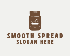 Brown Hipster Jar logo design