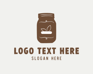 Spread - Brown Hipster Jar logo design