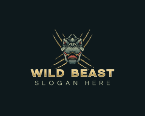 Dinosaur Beast Gaming logo design