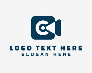 Videography - Digital Media Camera Letter C logo design