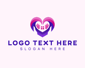 Family - Heart Hand Charity logo design