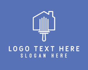 White - Squeegee Home Cleaning logo design