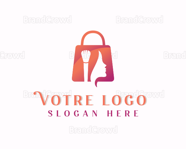 Feminine Cosmetics Boutique Bag Logo