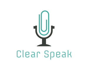 Voice - Paper Clip Podcast logo design