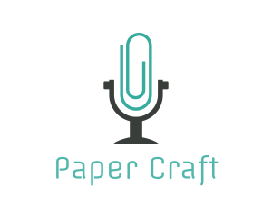 Paper Clip Podcast logo design