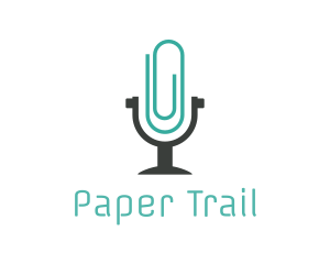 Paper Clip Podcast logo design