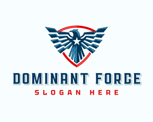 Shield Eagle Patriotic logo design