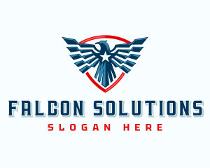 Shield Eagle Patriotic logo design