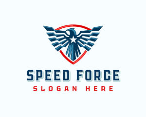 Shield Eagle Patriotic logo design