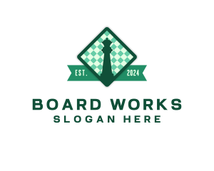 Board - Chess Board Tournament logo design