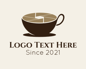 Brasserie - Coffee Cup Shutter Photography logo design