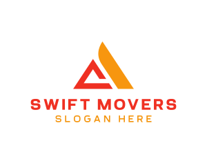 Mover - Logistics Mover Letter A logo design