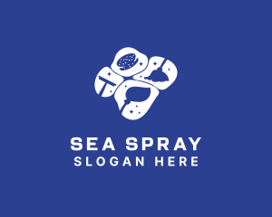 Housekeeping Tools Cleaning logo design