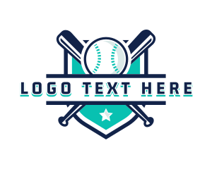 Equipment - Baseball Sport League logo design