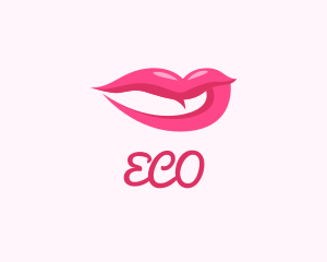 Sexy Pink Lips Logo