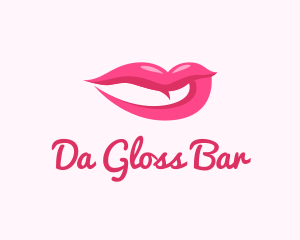 Sexy Pink Lips logo design