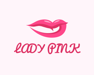 Sexy Pink Lips logo design