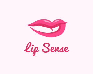 Sexy Pink Lips logo design