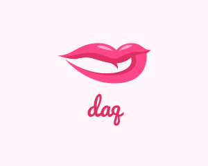 Influencer - Sexy Pink Lips logo design
