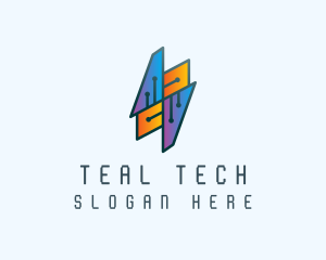 Tech Circuit Network logo design