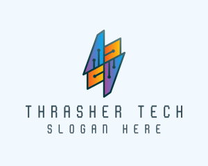 Tech Circuit Network logo design