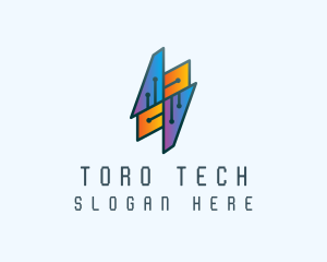 Tech Circuit Network logo design