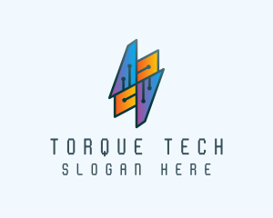 Tech Circuit Network logo design