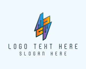 Tech - Tech Circuit Network logo design