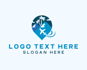 Locator - Tropical Island Getaway logo design