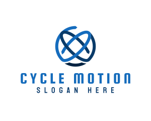 Global Cycle Orbit Business logo design