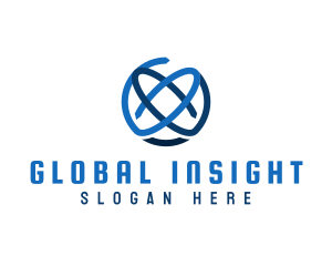 Global Cycle Orbit Business logo design