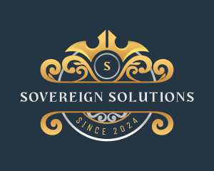 Sovereign - Upscale Floral Crest logo design