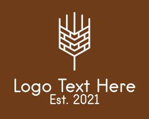 Brewer - Simple Malt Stalk logo design