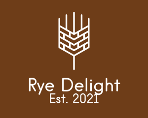 Rye - Simple Malt Stalk logo design