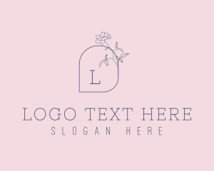 Microblading - Nature Floral Beauty logo design
