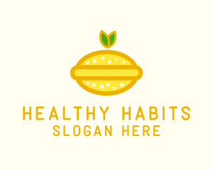 Organic Lemon Fruit  logo design